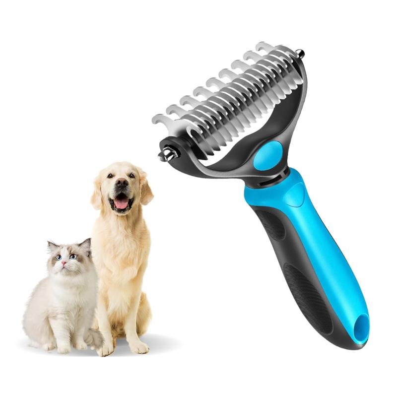 Pet Grooming Brush Double Sided Undercoat Rake
