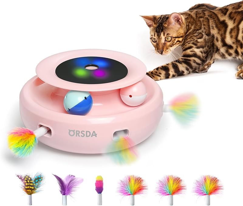 2in1 Interactive Toys for Indoor Cats