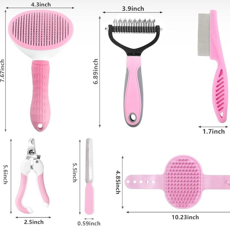 Pet Grooming Brush Double Sided Undercoat Rake