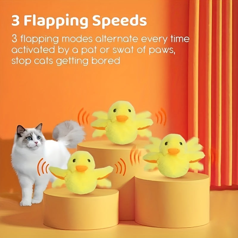 Interactive Electric Cat Toy Quack Duck Sound
