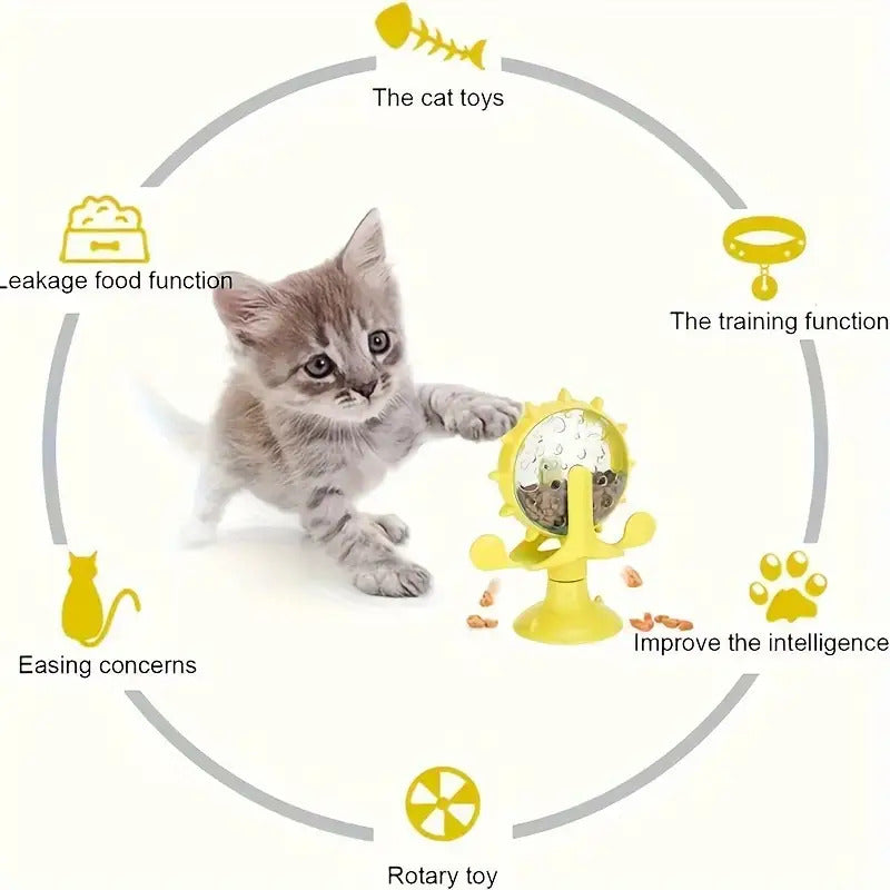 Pet Puzzle Toys Interactive Cat Toy Slow Feeder For IQ Training Mental Enrichment