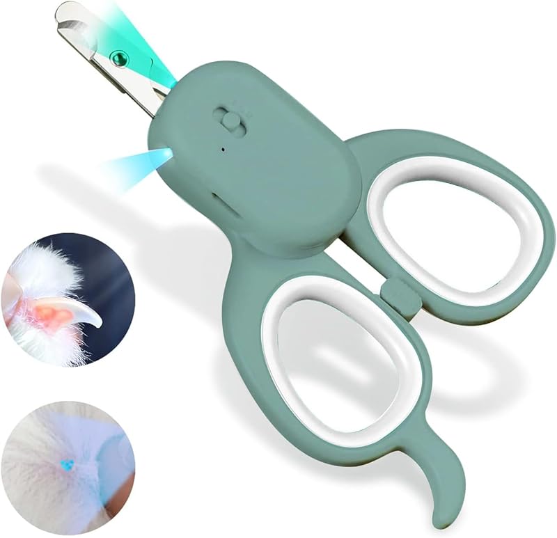 Pet Nail Clipper with LED & -U-V Light