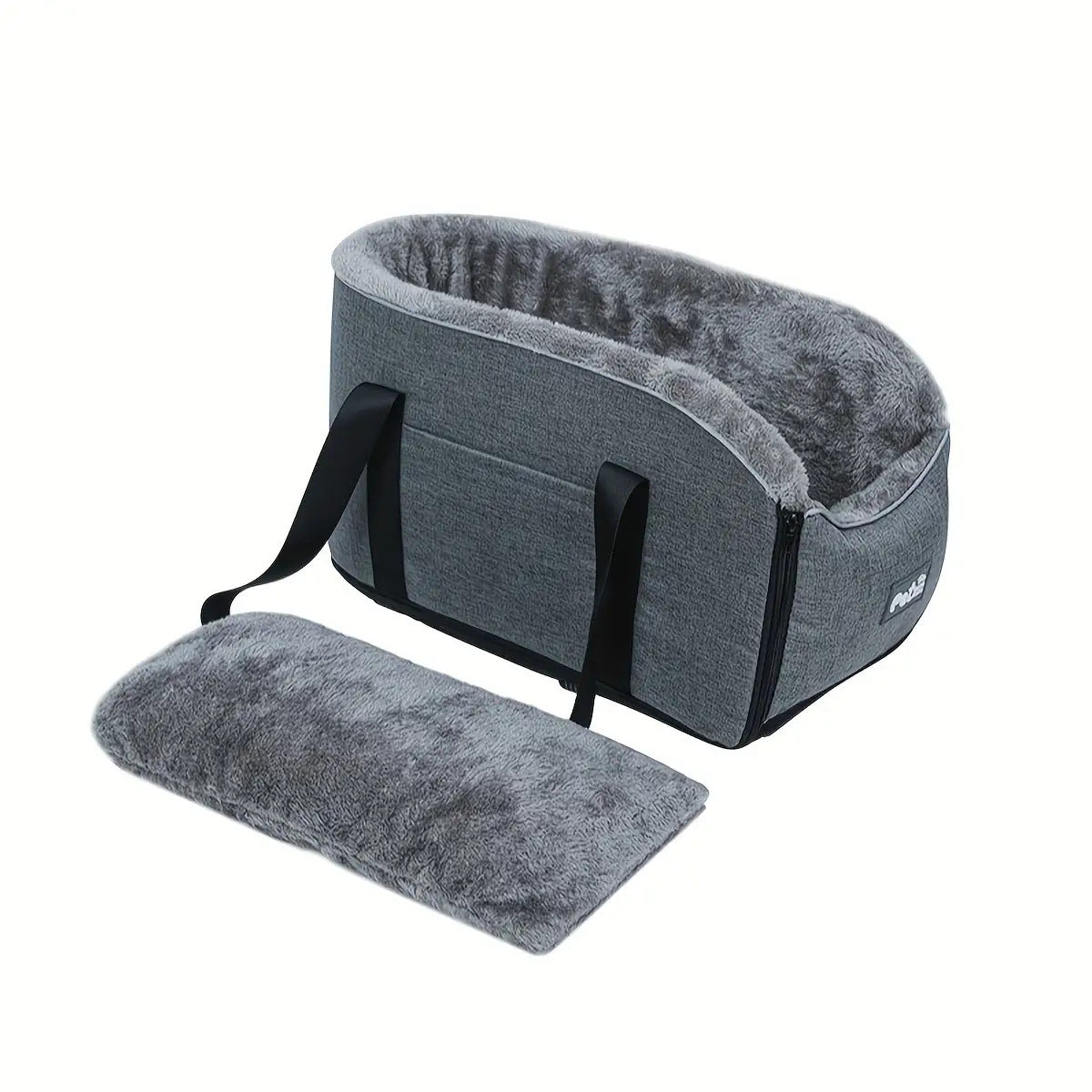 PETFANGFANG Portable Cozy Pet Car Seat | Polyester Dog & Cat Travel Bag for Small to Medium Pets