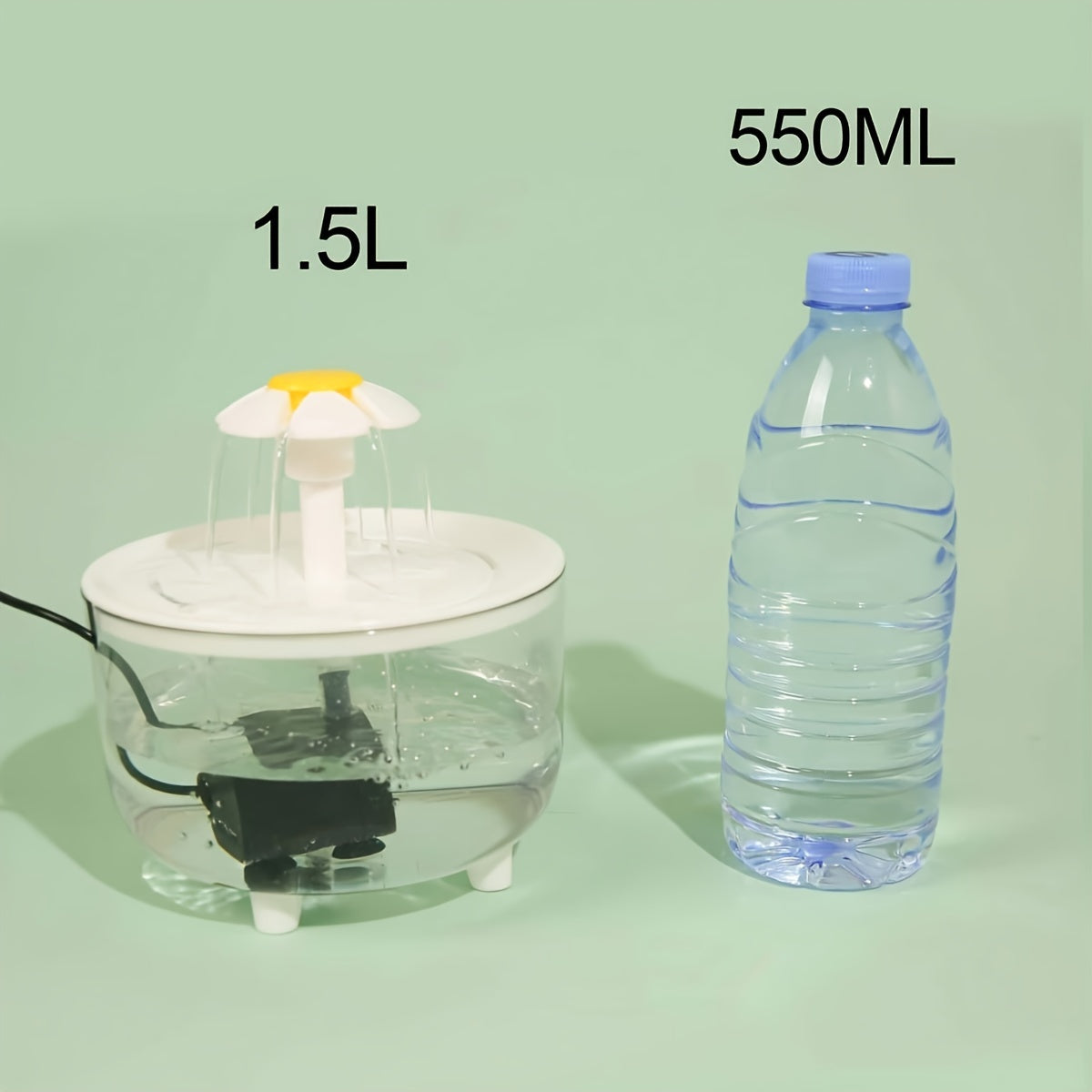 Whisper Quiet 1pc 1.5L Usb-Powered Pet Water Fountain | Automatic Circulation