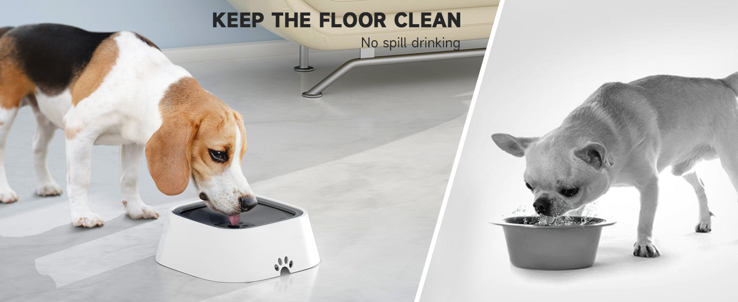 PET Travel Bowl No Spill No Drip Slow Water Feeder/Dispenser
