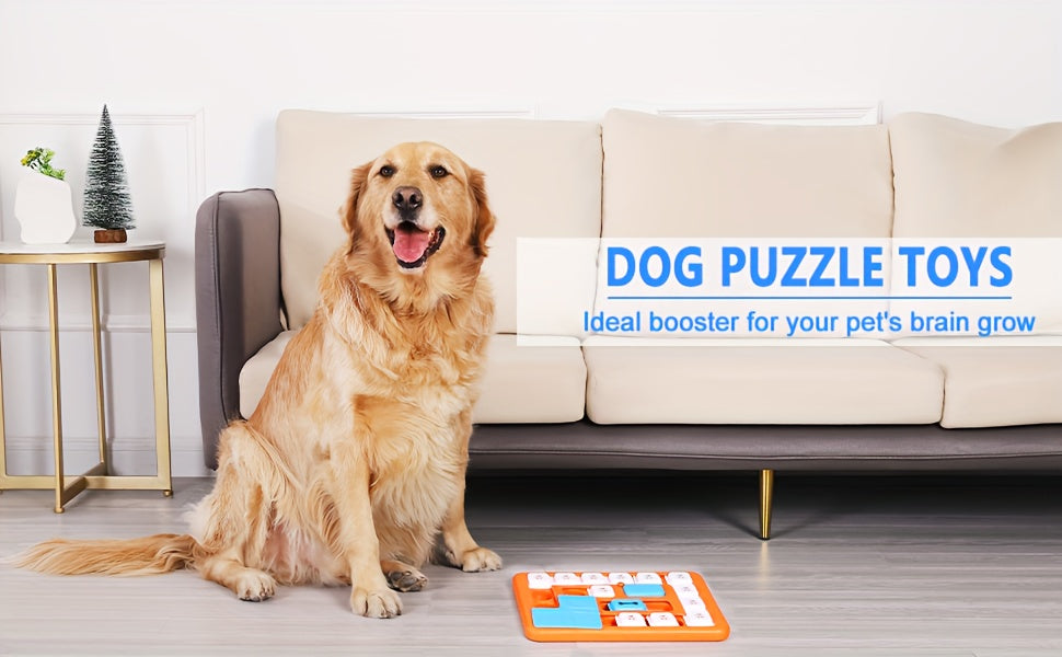 Durable Interactive Dog Puzzle Toy - Squeaky Treat Dispensing Game