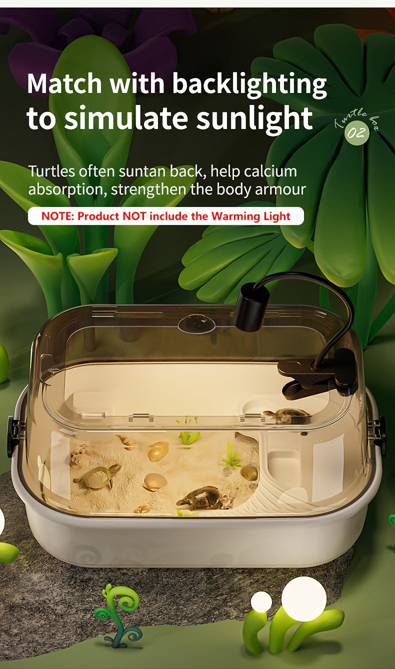 Turtle Aquarium with Feeding Bowl