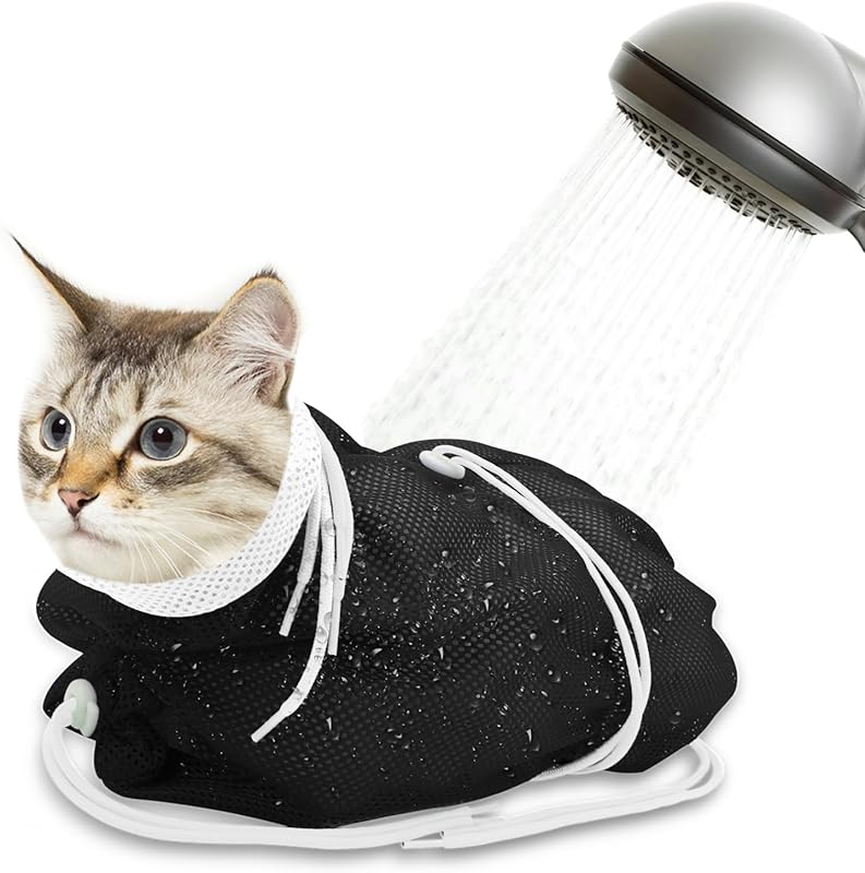 Adjustable Grooming Breathable Mesh Shower Bag