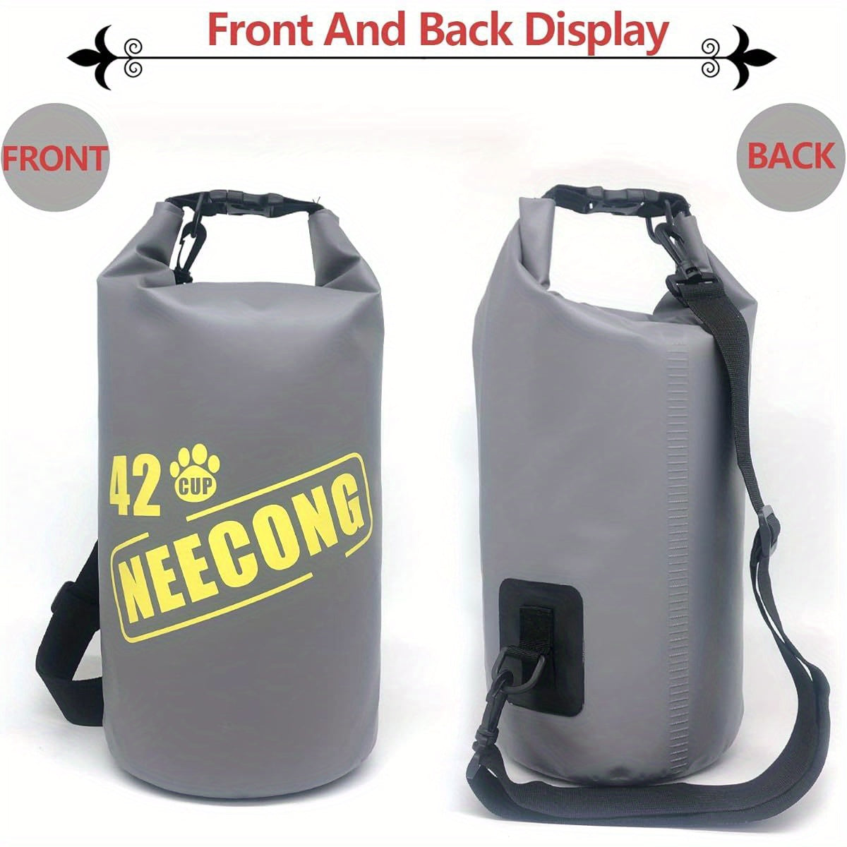 42-Cup Collapsible Dog Food Travel Bag with 2.64gal Dry Food Storage System