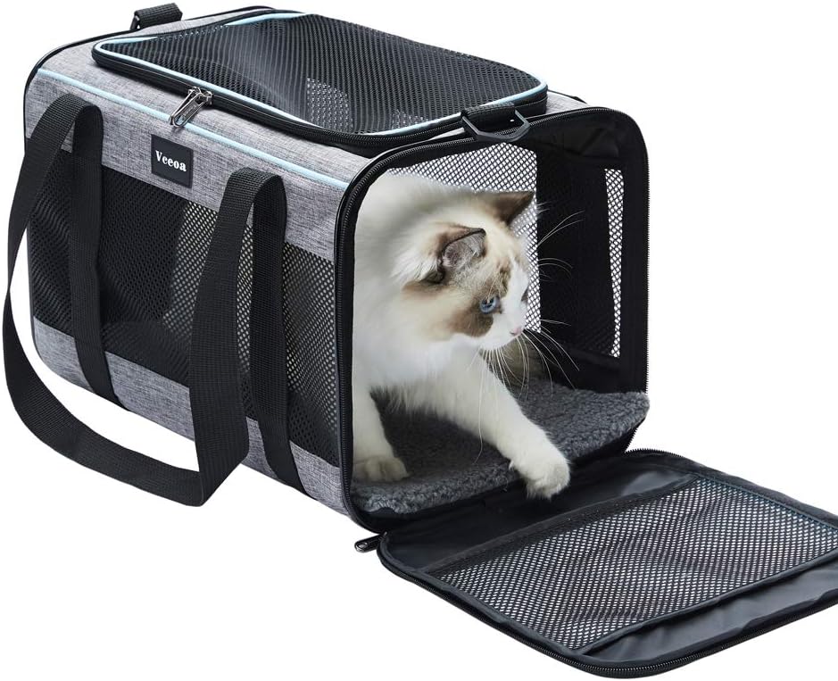 Pet Carrier Soft-Sided Cat Bag Animal Carriers Travel Puppy Carry As a Toy