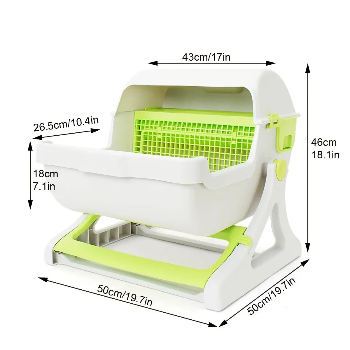 Semi-Automatic Self-Cleaning Cat Litter Box