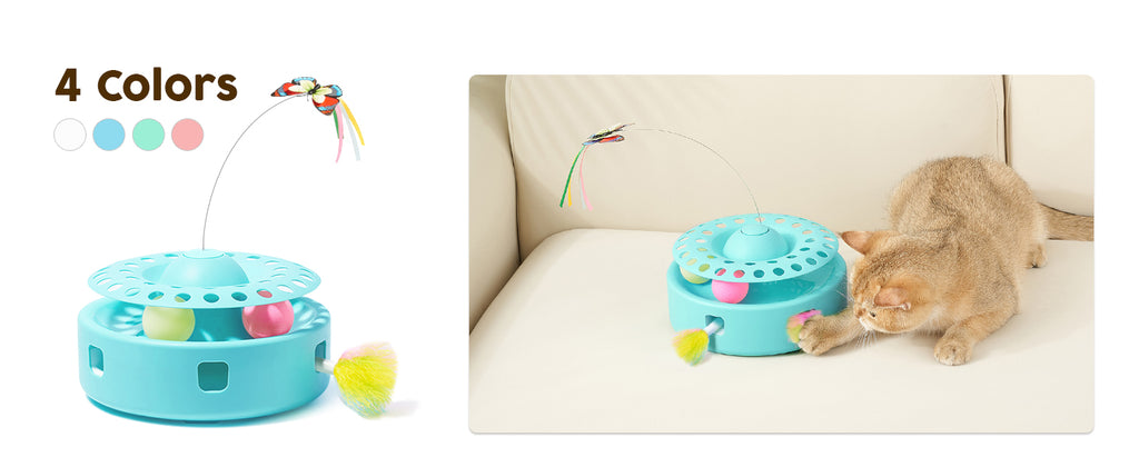 Cat Toys 3in1 Automatic Interactive Kitten Toy